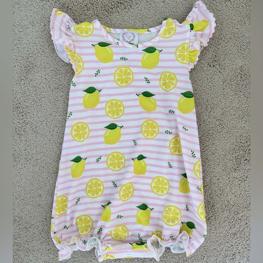 Cecil & Lou Lemon Romper
